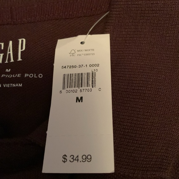 Gap polo shirt, size medium,. NWT - Picture 3 of 5